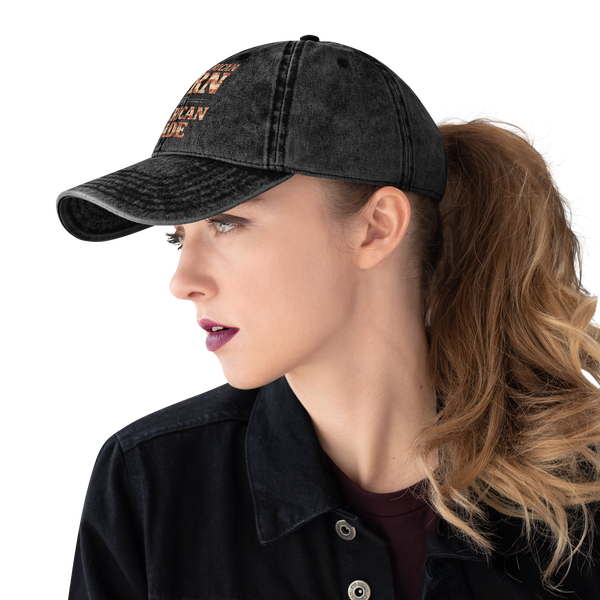 Not American Born But American Made — Vintage Washed Cap